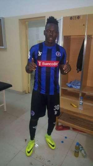 HISTORIC: Richard Arthur' strike is Inter Clubbe's first goal against Libolo in Girabola in five years