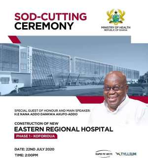Akufo-Addo Cuts Sod For New Regional Hospital In Eastern Region