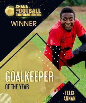 Ghana Football Awards: Felix Annan Picks Up Goalkeeper Of The Year Awards