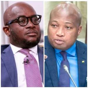 Egyapa Mercer left and Okudzeto Ablakwa