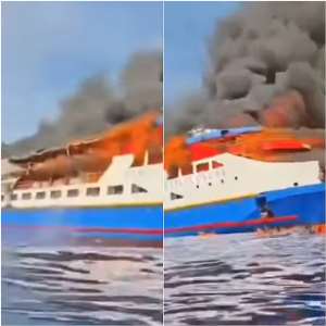 Indonesia Ferry Fire: Passengers Leap into Sea as Vessel Burns