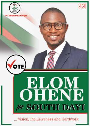Elom Ohene Of NDC To Snatch South Dayi Seat