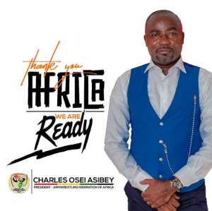 Charles Osei Asibey is Vice President of World Armwrestling Federation