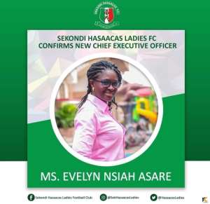 Evelyn Nsiah Asare Confirmed As NEW CEO For Hasaacas Ladies FC