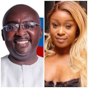 Efia Odo right and Dr. Bawumia
