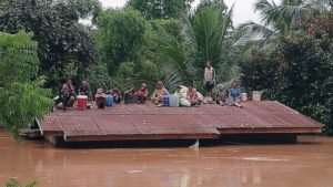 Hundreds missing after Laos dam collapse