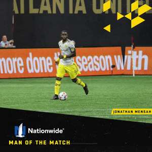 MLS: Jonathan Mensah clinches Man of The Match Award as Columbus Crew beat Atlanta