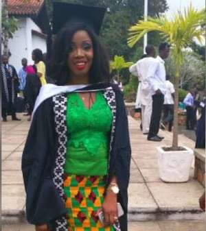 Kwadwo Asamoah's wife Abena graduates with MBA Entrepreneurial Management