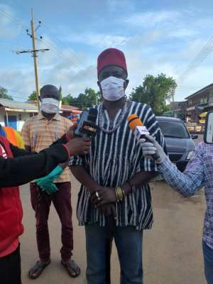 Navrongo Paramount Chief Joins 2nd Phase Of Disinfection And Clean-Up Exercise