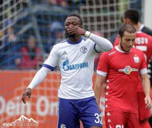 Bernard Tepketey delighted with his goal in Schalkes pre-season victory