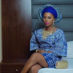 Selly Galley Stuns In Nigerian Yoruba Outfit