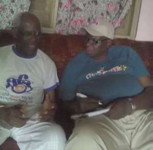 Legendary Joe Lartey (Left) With The Writer