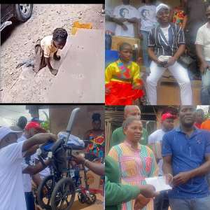 NPPs chairman COKA donates wheelchair to 10-year-old girl who crawls to school