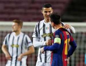 Ronaldo and Messi. Image by The Independent