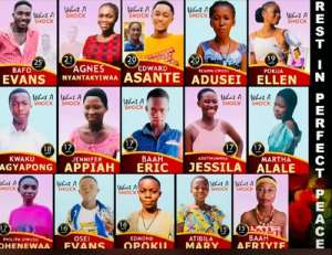 Asante-Akyem Obogu holds mass burial for 16 youth killed in highway crash