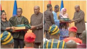Mahama presents compensation to families of helicopter crash victims; establishes GH¢1 Million Trust Fund for each child