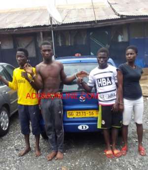 Four Car Snatchers Including 18-year-old Girl Nabbed