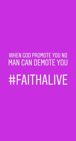 Maintain your faith
