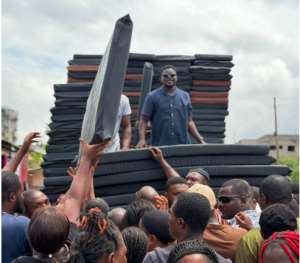 Alhaji Amin urges businesses and individuals to set politics aside and support victims of the recent Accra floods with relief.