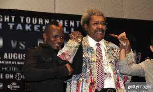 CAPTION: Don King right managed Joseph Agbeko during his heyday in the sport