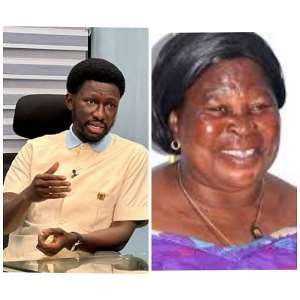 Cheddar left and Akua Donkor