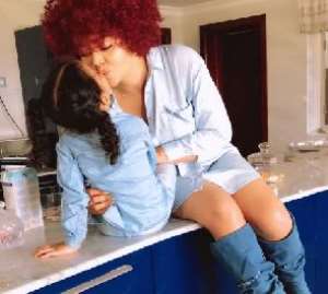 Fans Blast Nadia Buari For Hiding Faces of Daughters