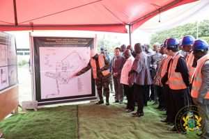 Nana Addo cuts sod for 100m military housing project