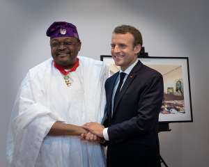 Mike Adenuga Receives Commander Of The Legion Of Honour From President Macron