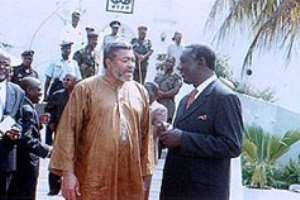 Letter From President Kufuor To J. J. Rawlings