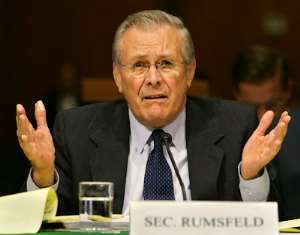 Donald Rumsfeld, the former secretary of defense, deserves to be in prison today if the US judiciary system is genuine