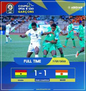 2023 WAFU B U-20 Cup: Ghana held by Niger in opener
