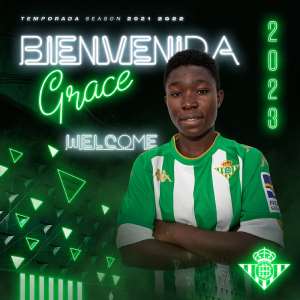 Spanish outfit Real Betis Fminas sign Black Queens midfielder Grace Asantewaa