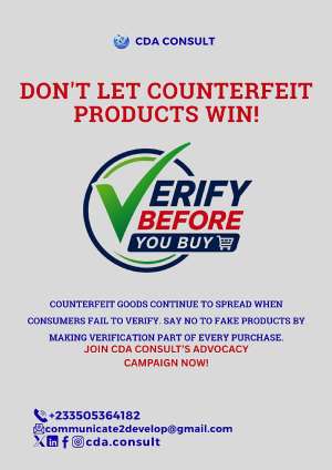 CDA Consult urges consumers to verify products before purchase to combat counterfeit goods
