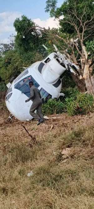 Zambian Vice President safe after helicopter incident during takeoff