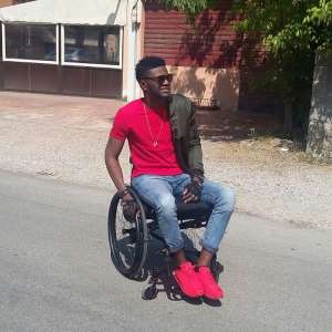 Meet Ogidi; The Only Hiplife Artiste In A Wheel Chair