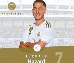 Eden Hazard: Ex- Chelsea Star Given Real Madrids Iconic No.7 Shirt