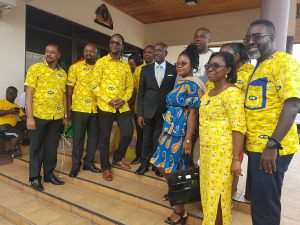 Asantehene Hosts New CEO Of MTN At Manhyia Palace