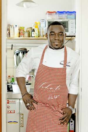40 year-old Ghanaian, Nelson Mller, a star-cook in Germany