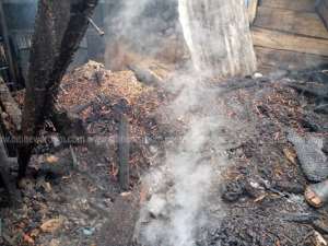 Kumasi Central Market On Flames