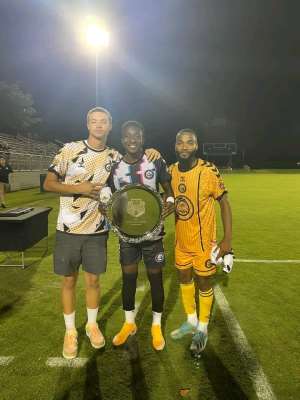 Ex- Asante Kotoko goalkeeper Felix Annan wins first trophy Maryland Bobcats FC