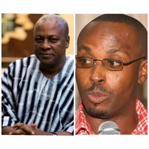 John Mahama left and Kwamena Duncan
