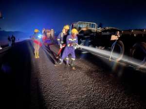 Two dead, eight injured in Cape Coast-Takoradi highway crash