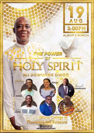 Nii Dowuona Owoo set to release The Power of Holy Spirit Album