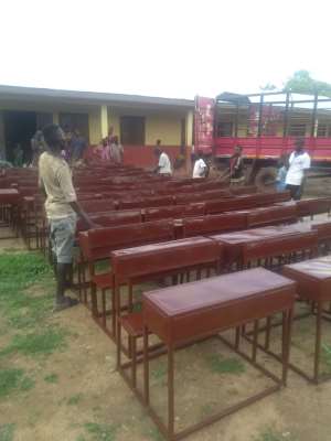 Hon. Danladi Saaka Supports Kito DA Primary School With Desks