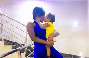 Lovely Photos of Actress, Chacha Eke Faani with her Children