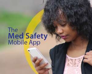The newly launched Med Safety App is expected to improve the safety of health products in Ghana. Photo: Med Safety App official flyer.