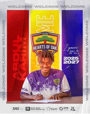 Hearts of Oak sign Nations FC midfielder Abdul Karim on a two-year deal