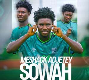 FC Samartex sign Vision FC midfielder Meshack Adjetey Sowah on four-year deal