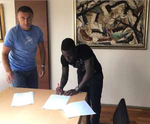 Samuel Owusu signs three-year deal with Serbian top-flight side FK Cukaricki