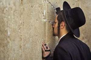 A Jewish man praying